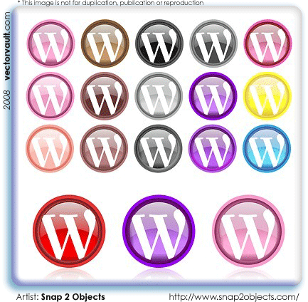 wordpress word press vector logo vector icon .ep file blogging icon 