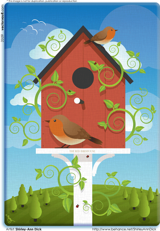 Cartoon Bird House