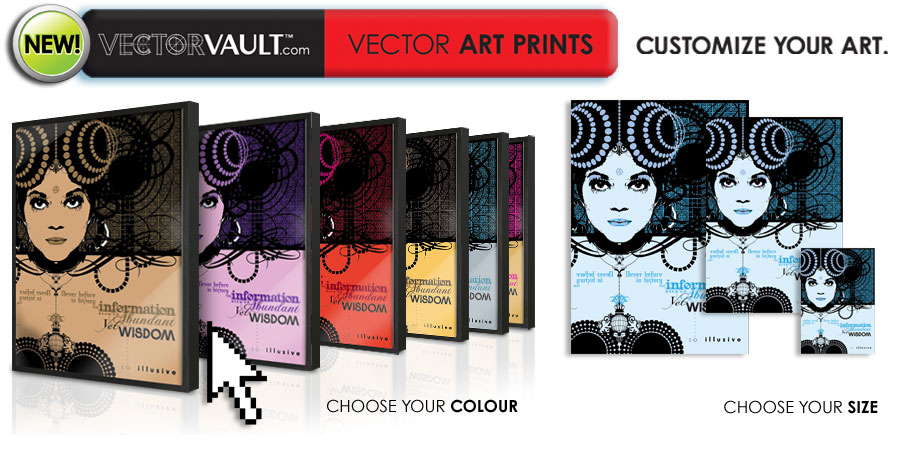 choose digital art poster print