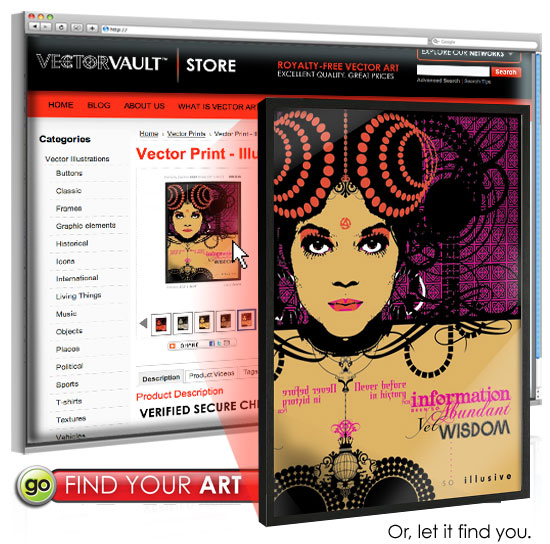 choose digital art poster print