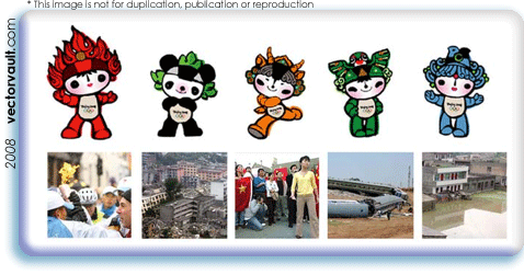 fawa mascots china olympics bad luck free vector downloads vectorvault vector logo