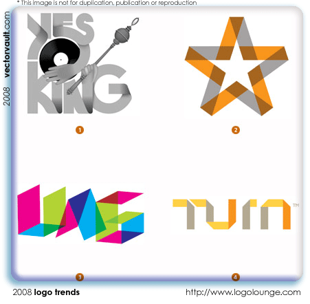 2008 logo trends fold over
