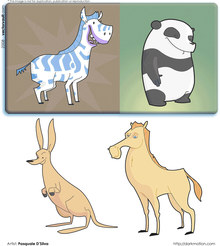 vector cartoon animals 