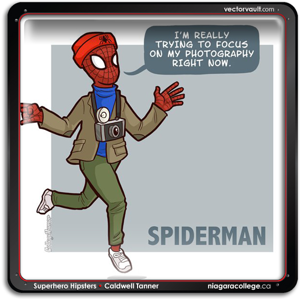 spiderman-superhero-hipster-Caldwell-Tanner-search-buy-vector-art