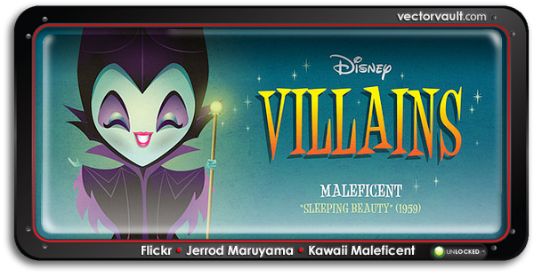 Kawaii Disney Villain - Maleficent