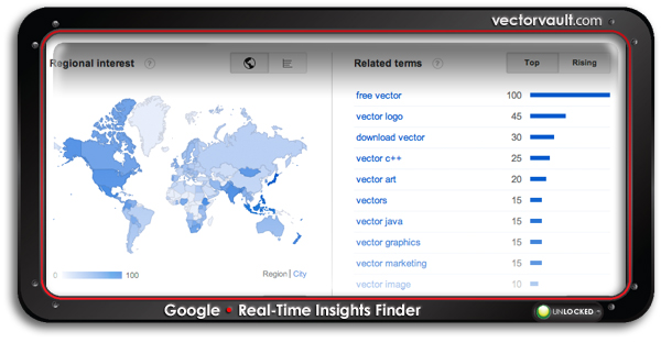 google-insights-finder-real-time-search-buy-vector-art